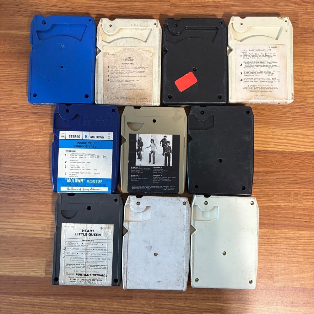 Vintage 8-Track Tape Lot 40pc Allman Brothers Lou Reed Heart Joe Walsh Rock Pop - Picture 3 of 7